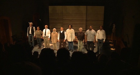 The original cast of Coranderrk at the premiere of Coranderrk - La Mama Courthouse Theatre, November 2011. Photo: MoE Project. Click to enlarge.