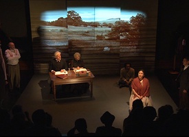 Alice Grant (played by Melodie Reynolds-Diarra) testifies at the Coranderrk Inquiry